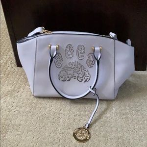 Purple Dog Paw Handbag
